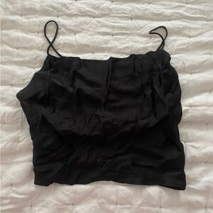 Zara Silk Cow-Neck Top